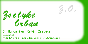 zselyke orban business card