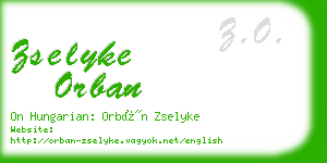 zselyke orban business card